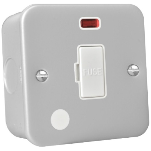 Hamilton MCFOCNW Connection Unit Fused Cable Outlet Neon 13A