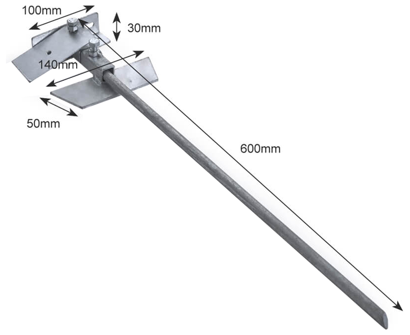 KRELEC KRP12 Ground Spike for LED Fld