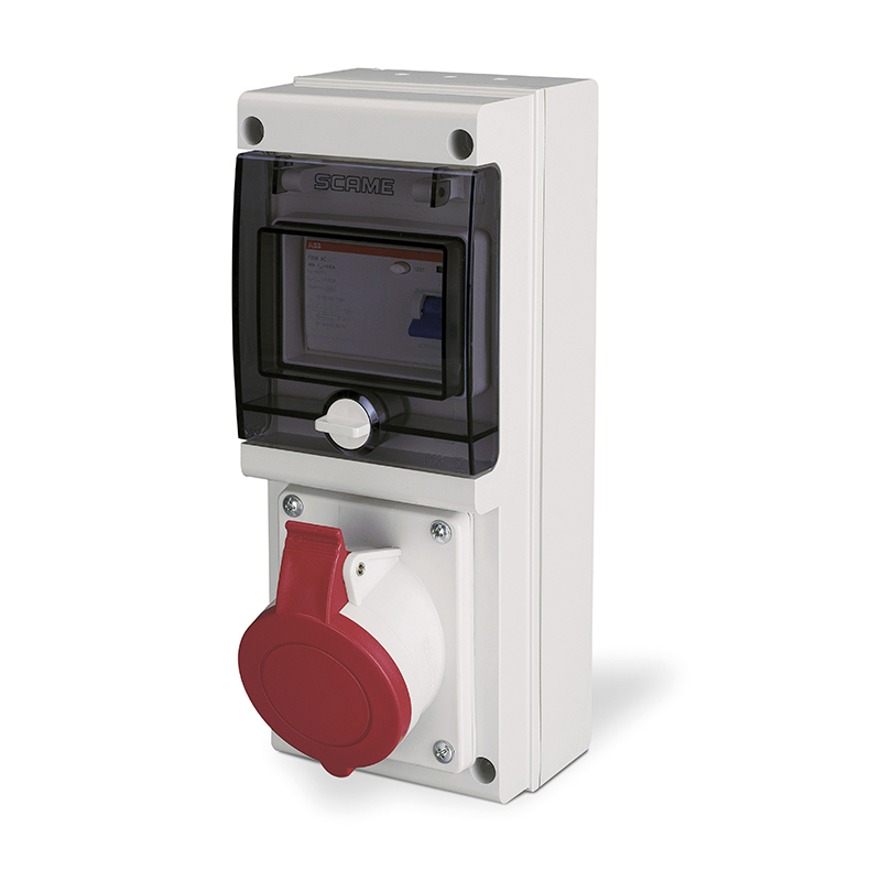 Scame 632.3216-R Combination Unit 4P 32A Red